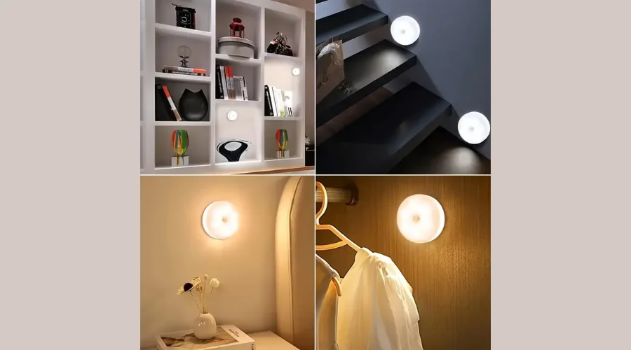 1pc/3pcs Magnetic LED Motion Sensor Night Light